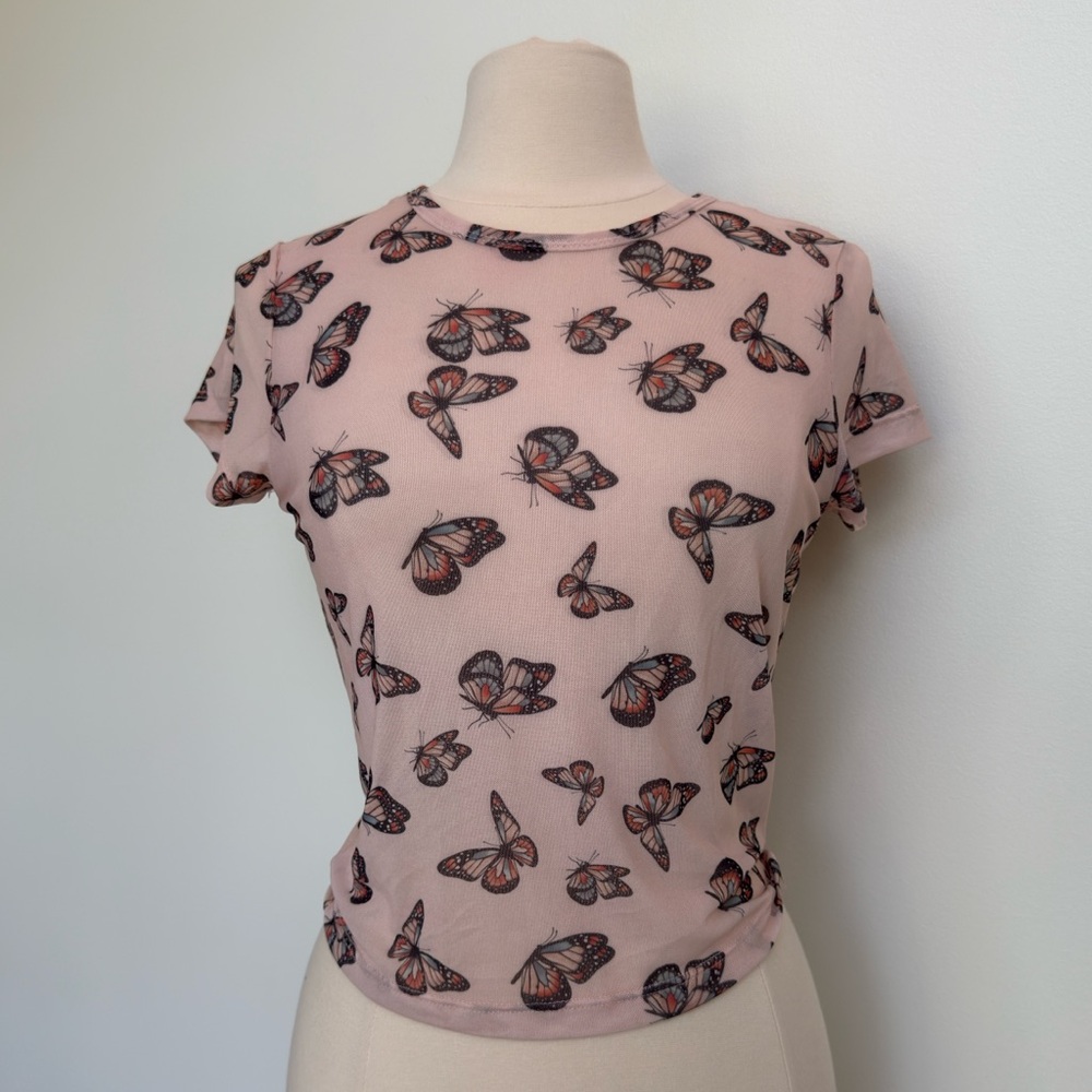 Full Tilt Butterfly Mesh Tee